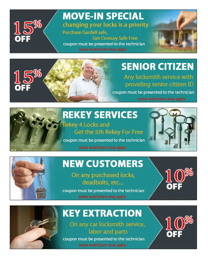 Brooklyn All Day Locksmith Brooklyn, NY 718-663-2555 - coupon23-set-five